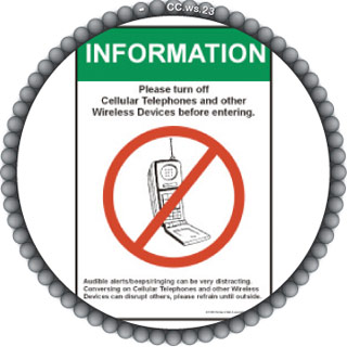 Please Turn Off Cellular Telephones and Other Wireless Devices